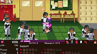 in the hentai game, the manager serves everyone with intense passion part one