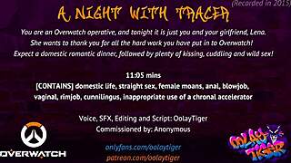Sensual Overwatch night with Tracer: erotic audio play