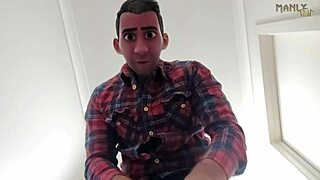 Step gay dad eats rubber while hot dilf stepuncle has a bad day