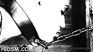 Why Is This Caged Beauty Sucking Stud's Wild Cock?