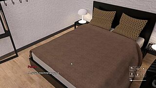 3D cartoon game with erotic content in a brothel environment