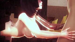 火影忍者3D后宫 - 雏田吸吮并被墙后猛干！