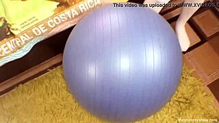 Ever Seen an 18yo Blonde Midget with Big Tits Banged on an Exercise Ball? Hope Harper Shocks in Part 1!