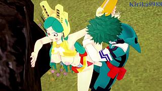 Watch Shino and Izuku have intense sex in My Hero Academia hentai?