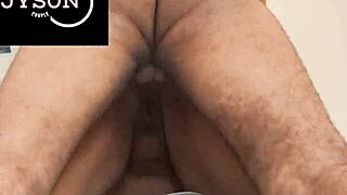 homemade chubby couple in intimate moments