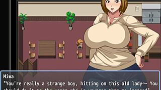 lonely old man grabs huge butt of hot neighbor in hentai game pt 3 😏