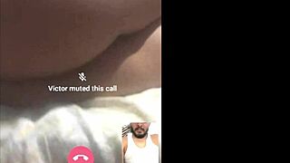 Horny Latina hotwife and husband fuck hard in amazing videocall session.