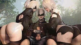 Fapzone with 2B from Nier Automata