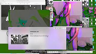 twink getting bareback on desk webcam