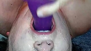 ms tl gets messy with toys in her throat play.