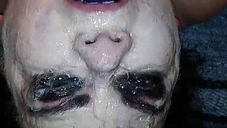 ms tl gets messy with toys in her throat play.