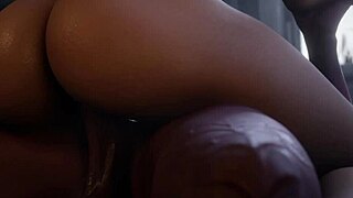 Big-boobed MILF gets monster cock in her mouth and pussy
