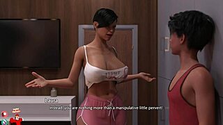Brunette milf with big tits stars in 3D cartoon hentai. The Golden Boy 16 unfolds wild action.