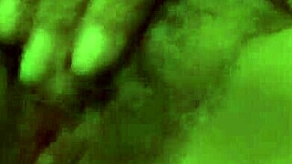 Detailed fingering of wet pussy during solo masturbation session