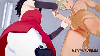 Boku No Hero 3D Hentai - Bakugou Katsuki Bangs Sarada Uzumaki at School