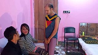 young bengali wife in wild interracial threesome fuck, so hot! 🔥