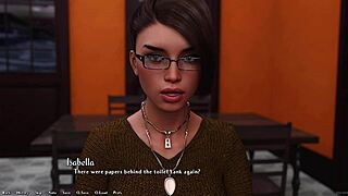 Hot rich brunette asks hard questions 😏