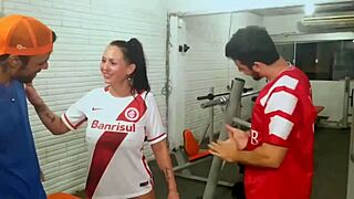 damn, international babe gets anal in public spot!