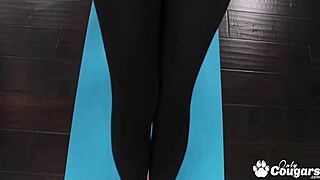 ariel blue and isabella reign get steamy after yoga class. they finger and fuck hard.