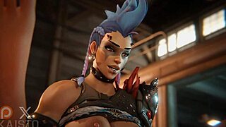 junker queen catches thief and dominates with rough sex