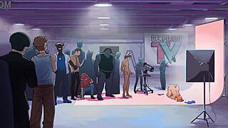 滨路角：毛茸茸动漫肛交内射挑逗？