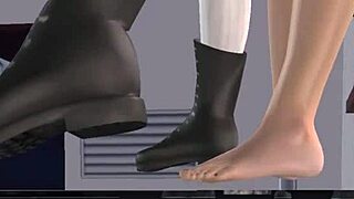 An Animated 3D Cartoon of Three Cute Lesbian Girls Having Fun Together