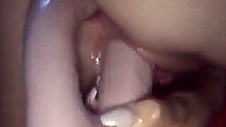 Look At This Amateur Teen With Double Dildo!