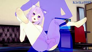 Inugami Korone and Nekomata Okayu Have Intense Sex with Creampie