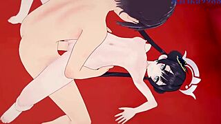 Ryuuge Kisaki and Asagiri Suou in Wild Blue Archive Hentai Sex