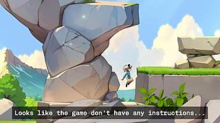 yo, young orc girl face-sits lucky boy in game!