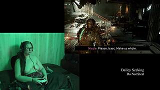 naked deadspace gameplay with curvy brunette, part 9