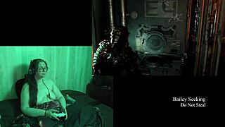 naked deadspace gameplay with curvy brunette, part 9