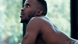 Black Hair & Inked Jett Rink Takes Interracial Anal Pounding from Muscular Daddy