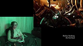 naked deadspace gameplay with curvy brunette, part 9