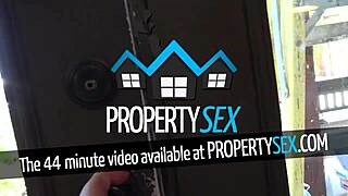 Big natural tits in property sex deal