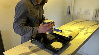 painting rich guy's house leads to bareback fuck