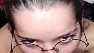 Fresh from shower, White Moon dives for deepthroat and facial.