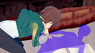 i can’t get enough of kazuma’s blowjob with cum everywhere.