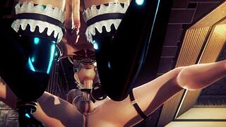 i love watching the yaoi femboy mizu give blowjob and sit on big cock bareback