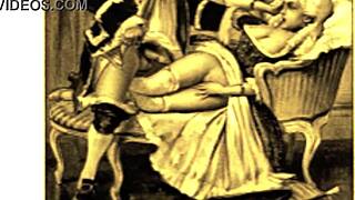 Detailed vintage erotic cartoon drawings from anime hentai style