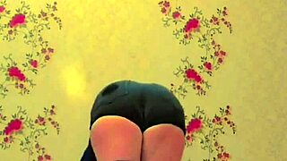 Pink shirt sissy crossdresser shemale RIDES in black mini skirt with BIG BUTT action.