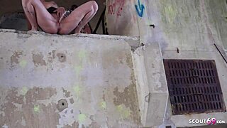 german inked college girl malina rox gets roughly banged at a lost spot outdoors.