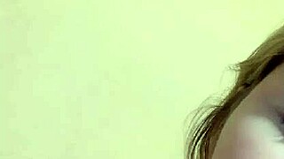 little white girl shows off and falls on the net