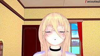 Implacable blowjob from Azur Lane in full fantasy