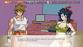 Dragon Girl X - Android 18 and Ranfan in action