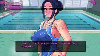 Training Milf Instructor Aya with Hard Cock Action