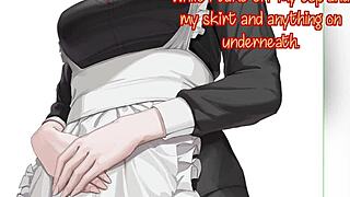 I feel so aroused as Makina plays this teasing game with me, edging and giving femdom instructions while chained in bondage