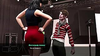 redhead milf slut in 3d cartoon gameplay from fashion business episode 3 part 25