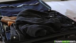 Tiny Asian Chic Aver Black Gobbles the Stud's Big Cock Deepthroat