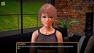 Blonde With Small Tits In Family Game Scene